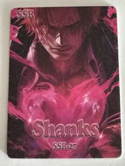 SHANKS SSR SSR-27 Satin Glitter Thick ONE PIECE Art Anime Card - Image 1