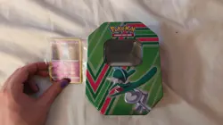 Gallade V tin (empty) & 10 Random Reverse-Holo Pokemon cards & 1 BONUS rare card - Image 2