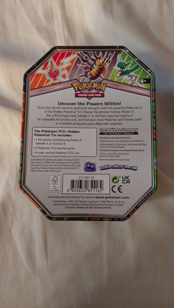 Gallade V tin (empty) & 10 Random Reverse-Holo Pokemon cards & 1 BONUS rare card - Image 5