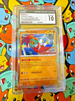 Hawlucha - 007 (Prerelease) 007 Sv: Scarlet & Violet Promo Cards Holo CGC 10 - Image 1