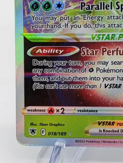 Pokemon Astral Radiance Hisuian Lilligant VStar 018/189 Card NM/MINT- Pack Fresh - Image 4
