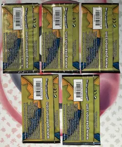 Pokemon Sun and Moon Base Set 3 Card Mini Booster Pack Complete Art Set Lot of 5 - Image 2