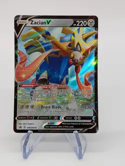 Zacian V SWSH018 Ultra Rare - 2020 Pokemon Card TCG Black Star Promo NM - Image 1