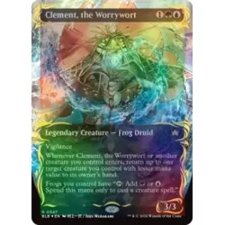 FOIL CLEMENT, THE WORRYWORT (BORDERLESS) (RAISED FOIL) Bloomburrow BLB Magic MTG - Image 1