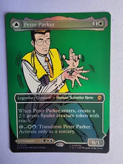 MTG Spider-man Peter Parker Amazing Spider-man Mythic 232 FOIL NM - IN HAND - Image 1