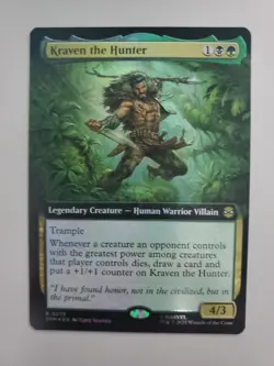 MTG Kraven the Hunter Marvel's Spider-Man Extended Art Foil Rare - Image 1