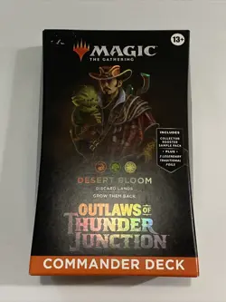 MTG Desert Bloom Outlaws of Thunder Junction Commander Deck TCG CCG WOTC New! - Image 1