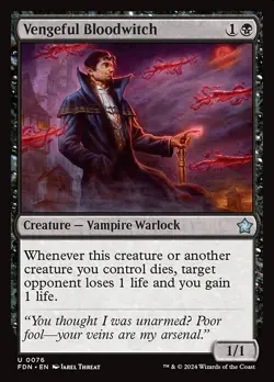Vengeful Bloodwitch x4 4x Foundations NM MTG - Image 1