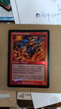 Grim Lavamancer FOIL Torment Red Rare MTG See image - Image 1