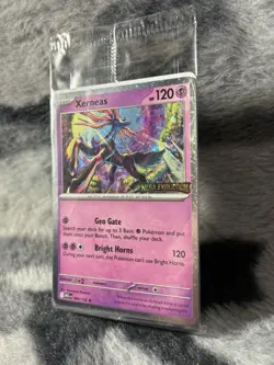 Pokemon Mega Evolution 2025 - Xerneas 2025 Bestbuy Stamped Promo NEW & Sealed - Image 2