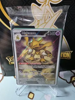 Pokemon Center Stamped Alakazam 009 Pokemon Mega Evolutions - ETB Promo Sealed - Image 1