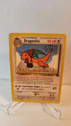 Dragonite #5 - Black Star Promo - WB Stamp WOTC Pokemon - MP - Image 1