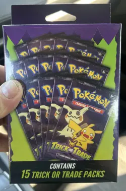 Pokemon Trick or Trade Booster Pack Set - 15 Packs 2025 Sealed - Image 1