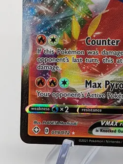 Pokemon Shining Fates Ultra Rare Holo Cinderace VMAX #019/072 NM/Mint - Image 4