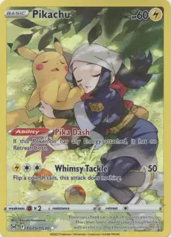 Pikachu TG05/TG30 Pokemon Lost Origin Trainer Gallery Ultra Rare Near Mint (NM) - Image 1