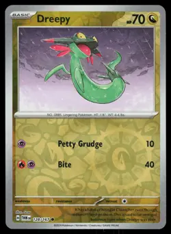 Dreepy 128/167 Reverse Holo Pokemon Twilight Masquerade LP - Image 1