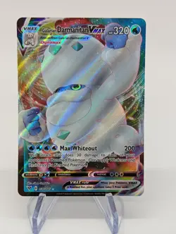 Galarian Darmanitan VMAX 037/185 Full Art Ultra Rare Pokemon Vivid Voltage NM - Image 1