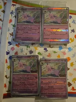Pokemon TCG Espeon Best Buy Promo 086/197 Obsidian Flames Reverse Holo SEALED - Image 1