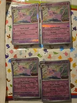 Pokemon TCG Espeon Best Buy Promo 086/197 Obsidian Flames Reverse Holo SEALED - Image 2