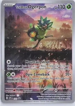 Teal Mask Ogerpon Promo SV: Scarlet & Violet Promo Cards 123 NM - Image 1