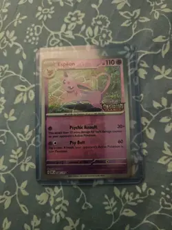 Espeon Best Buy Promo 086 Obsidian Flames Pokemon Card - Image 5