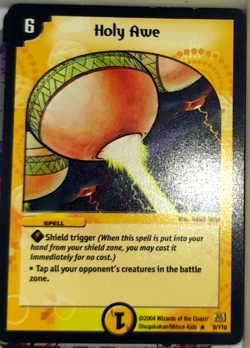 Duel Masters TCG Holy Awe 6/110 Rare 2004 Vintage Card Game - Image 1
