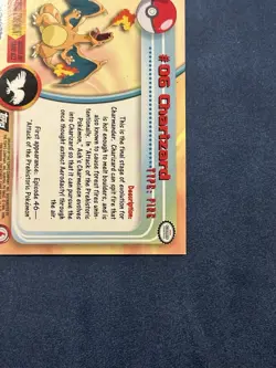 1999 Pokemon TCG Charizard Topps Chrome #6 Holo Foil Card VLP - Image 3