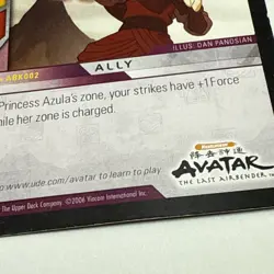 Avatar The Last Airbender TCG Burger King Promo Card Princess Azula Quickstrike - Image 4