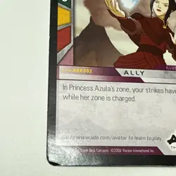 Avatar The Last Airbender TCG Burger King Promo Card Princess Azula Quickstrike - Image 5
