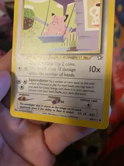 Pokemon TCG Clefairy Neo Genesis Unlimited Uncommon Card 30/111 Regular MP - Image 5