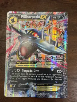 M Sharpedo EX XY200 Jumbo Cards Holo - Image 1