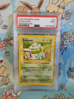Bulbasaur Shadowless 1999 Pokemon Card TCG Base Set 44/102 PSA 9 WOTC - Image 1