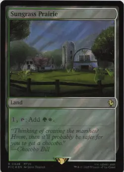 Sungrass Prairie (Surge Foil) - FOIL - R Commander: FINAL FANTASY 428 - MTG - Image 1