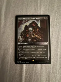 MTG Black Market Connections Foil Etched Universes Beyond Assassin's Creed #0198 - Image 1