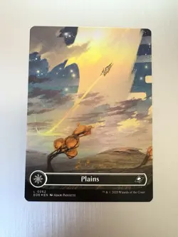 Plains - 262 - MTG: Edge of Eternities - Borderless - FOIL - Image 1