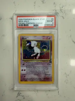 Pokemon 2000 Black Star Promo Mew Holo Pokemon League EX - MT PSA 6 - Image 1