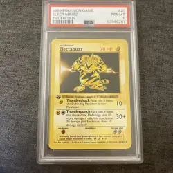 First Edition - 1999 Pokemon Base Set - PSA 8 - Electabuzz (20/102) - WOTC - Image 1