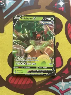 Pokemon Rillaboom V 022/264 - SWSH Fusion Strike - Half Art - Image 1