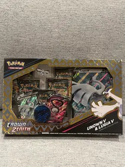 Pokemon Crown Zenith Unown V & Lugia V Special Collection Box - Image 1