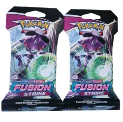 Lot of 2 Pokemon TCG Sword & Shield Fusion Strike Sleeved Booster Packs - Image 1