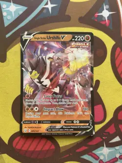 Pokemon Single Strike Urshifu V 085/163 - SWSH Battle Styles - Half Art - Image 1