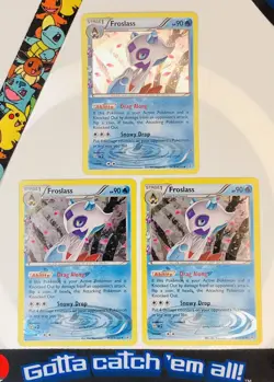 Pokemon 2016 3x FROSLASS XY Radiant Collection Generations HOLO RC8/RC32 LP - Image 1
