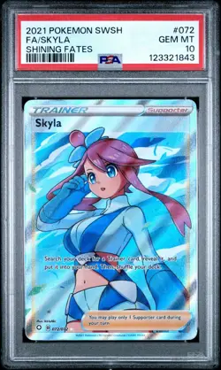 PSA 10 SKYLA 072/072 FULL ART SHINING FATES POKEMON 😍 - Image 1
