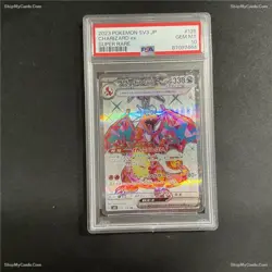 PSA 10 2023 POKEMON JAPANESE SV3-RULER OF THE BLACK FLAME #125 CHARIZARD ex SR - Image 3