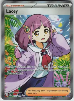 Pokemon Lacey - 166/142 SV07: Stellar Crown Ultra Rare NM - Image 1