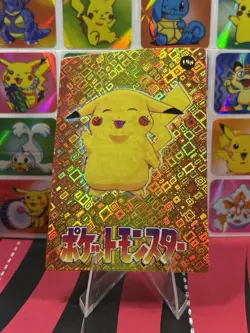 Pokemon Vintage Pocket Monsters Vending HOLO Prism Sticker 1999 Pikachu Nintendo - Image 2