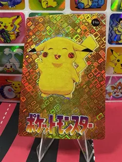 Pokemon Vintage Pocket Monsters Vending HOLO Prism Sticker 1999 Pikachu Nintendo - Image 4