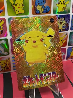 Pokemon Vintage Pocket Monsters Vending HOLO Prism Sticker 1999 Pikachu Nintendo - Image 5