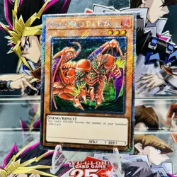 Yugioh Gren Maju Da Eiza RA04-EN124 Platinum Secret Rare 1st Ed Near Mint - Image 1