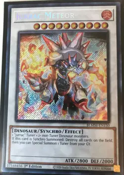 Yu-Gi-Oh! TCG Jurrac Meteor BLMM-EN150 Secret Rare 1st Edition Near Mint - Image 1